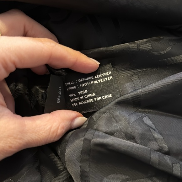 VTG Y2K Jones New York Black Soft Leather Blazer Jacket Petite XS - Picture 6 of 6